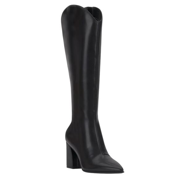 INC Women's Jovie Pointed Toe Knee High Boots Black Size 9 1/2 - Picture 1 of 5